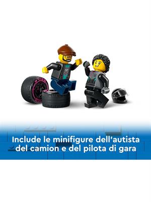 LEGO CITY 60406 - AUTO DA CORSA E TRASPORTATORE