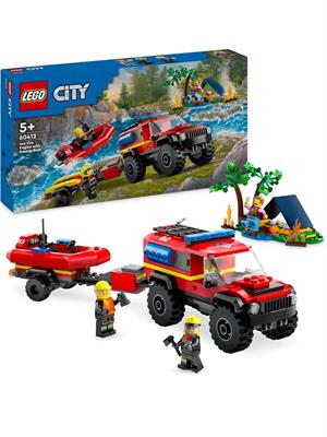 LEGO CITY 60412 FUORISTRADA ANTINCENDIO E GOMMONE DI SALVATAGGIO