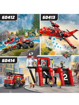 LEGO CITY 60412 FUORISTRADA ANTINCENDIO E GOMMONE DI SALVATAGGIO