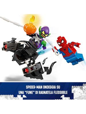 LEGO MARVEL 76279 AUTO DA CORSA DI SPIDERMAN E VENOM GOBLIN