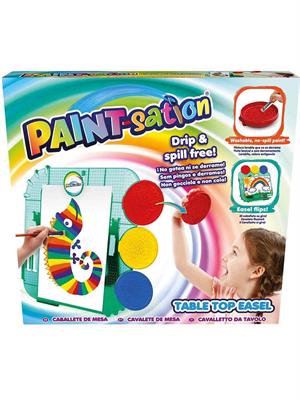 PAINT-SATION - SET PITTURA CON CAVALLETTO DA TAVOLO