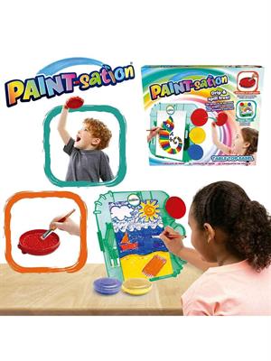 PAINT-SATION - SET PITTURA CON CAVALLETTO DA TAVOLO