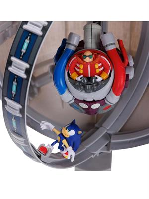 SONIC THE HEDGEHOG - PERSONAGGIO 6CM E STAZIONE SPAZIALE 30CM