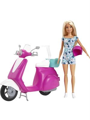 BARBIE BAMBOLA CON SCOOTER