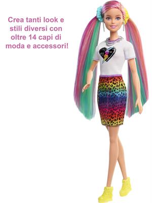 BARBIE CAPELLI MULTICOLOR GRN81