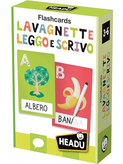 FLASHCARDS LAVAGNETTE LEGGO E SCRIVO- HEADU