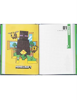 DIARIO 12 MESI STANDARD MINECRAFT BLU